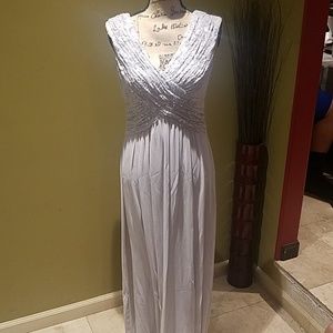 Silver long dress